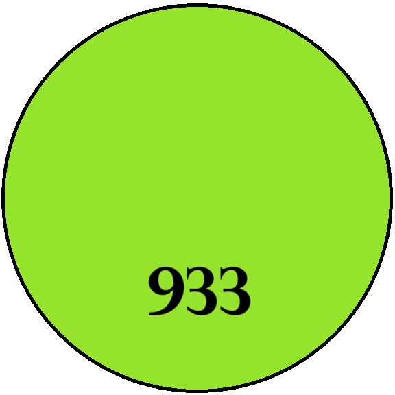 933 BRIGHT GREEN 9x11